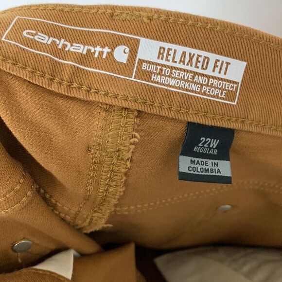 NWT Carhartt Women’s Rugged Flex Relaxed Fit Twill Double Front Work Pants 22W - Picture 14 of 16